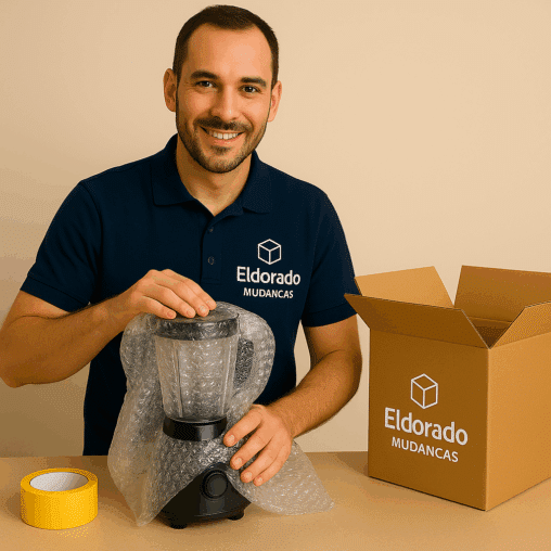 Embalagem de eletrodomesticos para mudança
