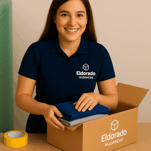 embalagem de roupa em mudança interestadual
